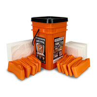Quick Dam WUGG-V Grab & Go Indoor Bucket Kit -20 Mats 10 Drip Mats & 10x Hi Vis 1.2m Dams (Pack 40) SKU: QUI-WUGG-V