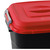 Clasp Lid Litter Bin - 50 Litre - Red Lid