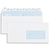 GPV Boîte de 500 enveloppes vélin Blanc 80g DL 110x220mm auto-adhésives avec fenêtre 45x100mm
