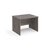 Maestro 25 straight desk 1000mm x 800mm - grey oak top with panel end leg
