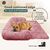 BLUZELLE Sofaschutz Hundebett Große Hunde, Hundedecke für Couch Sofa Cover Schutz Decke Plüsch Matte Wasserfest Waschbar Rot