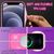 NALIA Neon Glitter Cover con Cordino compatibile con iPhone 12 Mini Custodia, Trasparente Brillantini Silicone Case & Girocollo, Traslucido Bling Copertura Resistente Skin Rosa ...