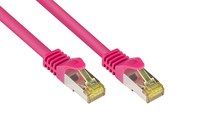 kabelmeister® RJ45 Patchkabel mit Cat. 7 Rohkabel und Rastnasenschutz (RNS®), S/FTP, PiMF, halogenfr