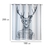 WENKO Anti-Schimmel Duschvorhang Mr. Deer Flex, Polyester, 180x200 cm, waschbar