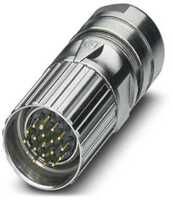 Stecker, M23, 19-polig, Crimpanschluss, Schraubverriegelung, gerade, 1623845