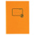 Protège-cahier papier A5 orange 100% papier recyclé