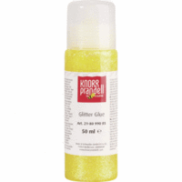 Glitter Glue 50 ml gelb/regenbogen