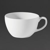 Utopia Titan Bowl Shaped Cups in White Porcelain - 340ml - Pack of 36