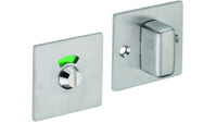 Schlüsselrosette Glutz 6141.4S Edelstahl matt, WC 53/53mm mit rot-grün-Anzeige