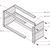 SCHROFF EuropacPRO 19" moduledrager voor draagrail, 6 HE, 235 mm