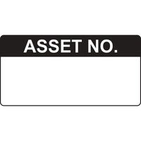 ASSET NO Quality managment label