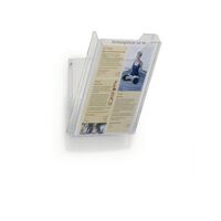 Clear literature dispenser A4 portrait