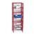 Coloured wire mail sort units red, 6 compartments