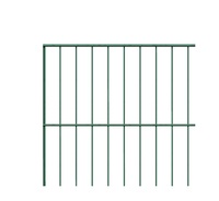 Einstab-Gittermatte Garden,verz.grün,BxH2000x1500mm,Draht-Ø8/6/4,Masche50x250mm