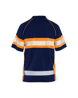 High Vis Polo Shirt 3338 marineblau/orange