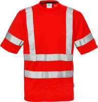 High Vis T-Shirt 7024 Kl.3 THV Warnschutz-rot Gr. XS