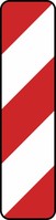 Verkehrszeichen VZ 605-10 Schraffenbake, Aufstellung rechts, 1000 x 250, Alform, RA 3