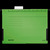 LEITZ Color-Hängetasche Alpha 1986, mit Papierfröschen, Pack: 5 Stück, grün