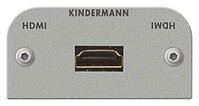 KIND Konnect 54 alu - HDMI 7441000542 v1.4 Blende 1/2 54x54 mit Kabelpeitsche