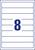 Ordner-Etiketten, A4 mit ultragrip, 34 x 192 mm, 30 Bogen/240 Etiketten, weiß