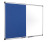 Bi-Office Combination Board Maya, Blue Felt/Dry Wipe, Aluminium Frame, 90 x 60 cm Left View