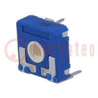 Potentiometer: montage-; enkel draai,liggend; 5kΩ; 250mW; ±20%