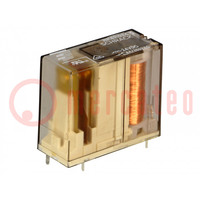 Relay: electromagnetic; SPDT; Ucoil: 24VDC; Icontacts max: 8A; PCB