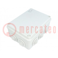 Enclosure: junction box; X: 120mm; Y: 162mm; Z: 73mm; wall mount