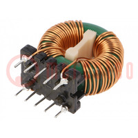 Inductor: wire; THT; 6.8mH; 5A; 30mΩ; 230VAC; 20x15mm; -20÷50%; 10kHz