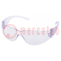 Védőszemüveg; Lencse: átlátszó; osztályok: 1; Tulajdonságok: UV400