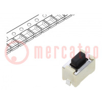 Microswitch TACT; SPST-NO; Pos: 2; 0.05A/12VDC; SMT; 980mN; 5mm