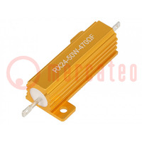 Resistor: wire-wound; with heatsink; 470Ω; 50W; ±5%; 30ppm/°C