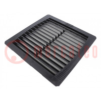 Filter; Cutout: 223x223mm; D: 38mm; IP54; Mounting: push-in; black