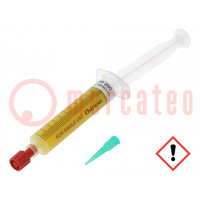 Flux: rosin-free; halide-free,REL0,synthetic; paste; syringe