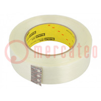 Tape: fixing; W: 36mm; L: 55m; Thk: 0.15mm; synthetic rubber; 3%