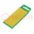 Markeringen; Aanduiding: aarding; 0,8÷2,2mm; polyamide; geel; WIC