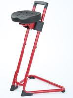 Stehhilfe, Sitz PU-Integralschaum, Höhe 600-850 mm, Farbe: rot | ST1017