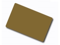 Plastikkarte - 86 x 54mm, 30mil, 0.76mm (blanko) - gold metallic - inkl. 1st-Level-Support