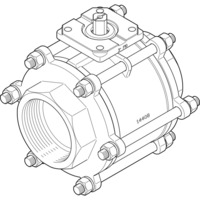 Bild für VZBA-4"-GG-63-T-22-F10-V4V4T Kugelhahn