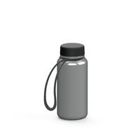 Artikelbild Drink bottle "Refresh" clear-transparent incl. strap, 0.4 l, silver/black