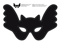 Masken-Set Fledermaus schwarz /schwarz