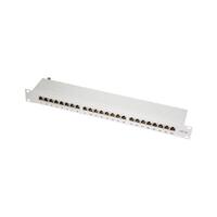 LogiLink 19" Cat.6A Patchpanel, 24-port, grau