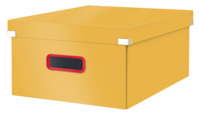 Aufbewahrungs- und Transportbox Click & Store Cosy Groß, Karton, gelb