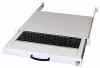 aixcase AIX-19K1UKUSTB-W Tastatur USB + PS/2 QWERTY Englisch Grau