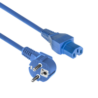 ACT AK5295 cable de transmisión Azul 1,5 m CEE7/7 C15 acoplador