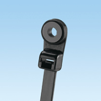 Panduit Clamp Tie, 7.9"L (201mm), #10 (M5) Screw, Standard, Weather Resistant, Black, 100pc fascetta Nylon Nero