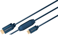 ClickTronic 15m DisplayPort/HDMI m/m Azul