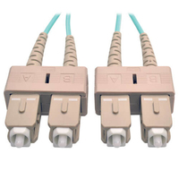 Tripp Lite N806-10M InfiniBand/fibre optic cable SC Aqua-kleur, Beige