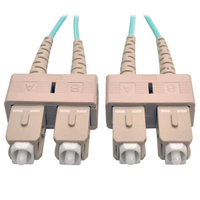 Tripp Lite N806-10M cable de fibra optica SC Color aguamarina, Beige