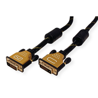 ROLINE GOLD Monitor kabel DVI, M/M, (24+1) dual link 5,0m